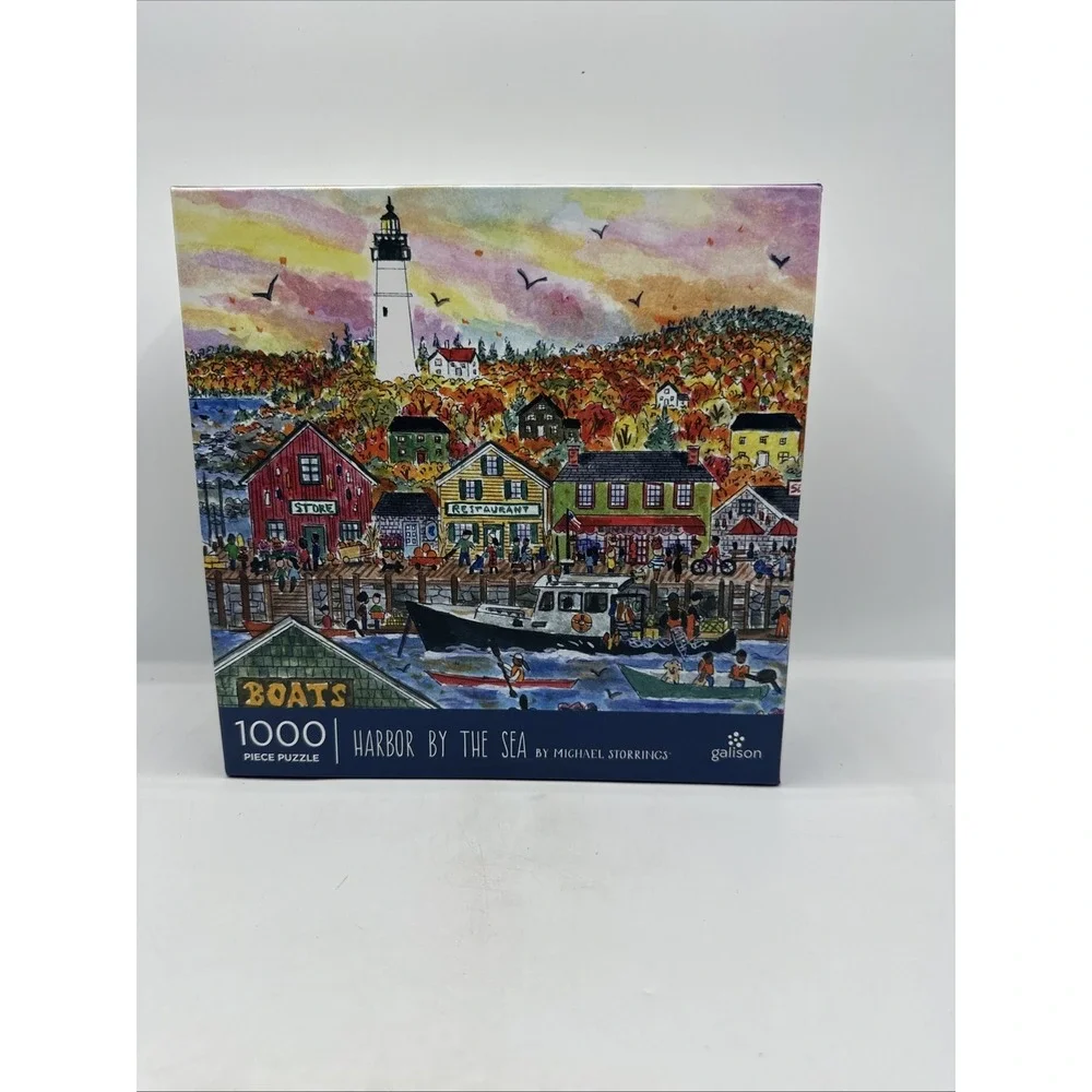 Harbor by The Sea Puzzle - 1000 Pieces 27 x 20 Inches Jigsaw‎ Puzzle